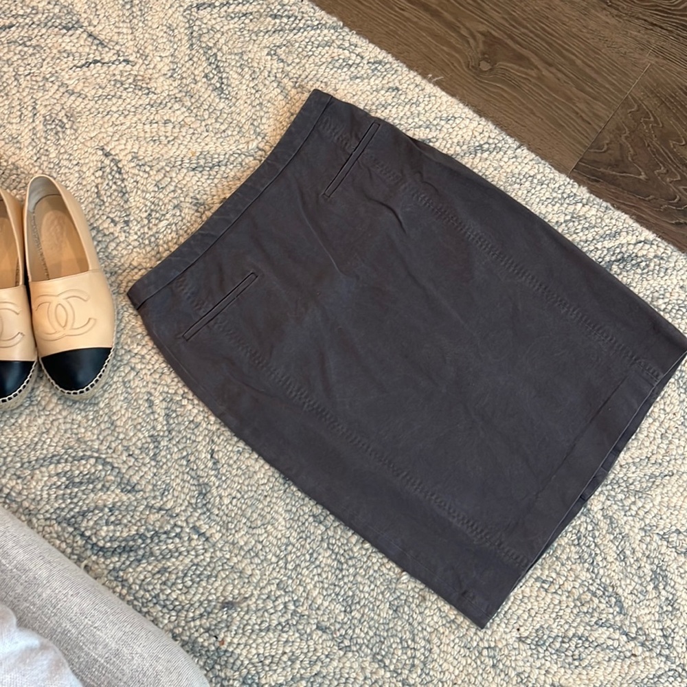 BR grey Sloan pencil skirt with pockets